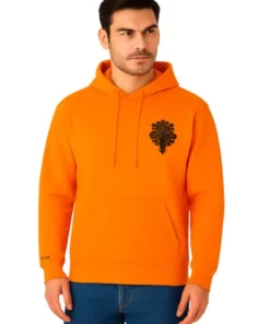Unisex Style Orange Vine Dagger Hoodie