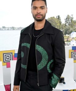 Regé-Jean Page Printed Black Jacket