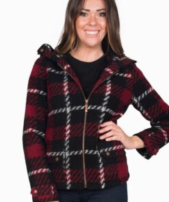 Pumpkin Picking Copper Plaid Jacket