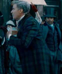 Spirited 2022 Will Ferrell Plaid Coat