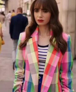 Emily Cooper Emily In Paris S03 Multi-Color Coat