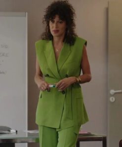Emily In Paris S03 Céline Menville Green Vest