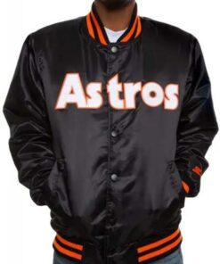 Astros Starter Black Varsity Jacket