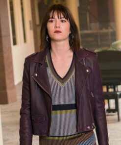 Fargo Nikki Swango Burgundy Leather Jacket