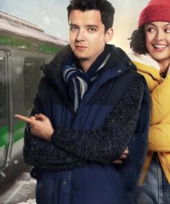 Your Christmas or Mine Asa Butterfield Puffer Vest