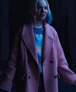Wednesday 2022 Emma Myers Pink Coat