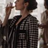 Emily In Paris S03 Lily Collins Houndstooth Jacket
