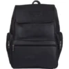 Black Real Leather Backpack