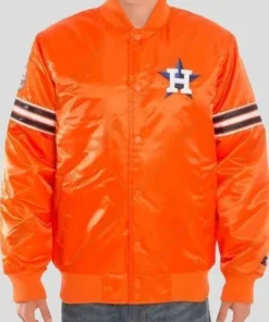 Houston Astros Orange Jacket Front pose