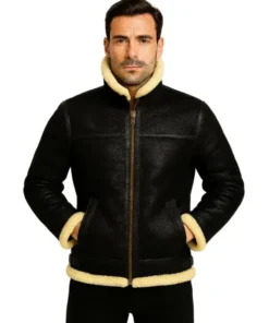 B3 Men’s Sheepskin Shearling Fur Jacket