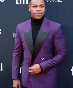 The Woman King John Boyega Purple Blazer