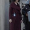The Recruit Amelia Salazar Maroon Coat