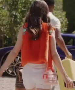 Emily in Paris S03 Lily Collins Orange Vest