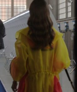 Emily in Paris S03 Lily Collins Yellow PVC Jacket
