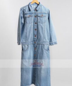 Women's Vintage Single Breasted Denim Coat