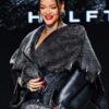 Super Bowl 2023 Rihanna Fur Leather Jacket