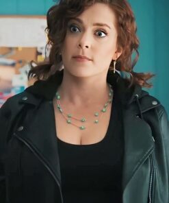 Your Place or Mine Rachel Bloom Leather Jacket