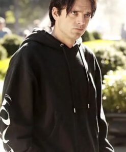 Sharper Sebastian Stan Black Hoodie