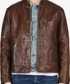 Albert Einstein Brown Leather Jacket
