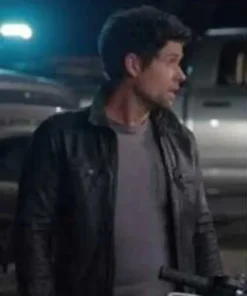 Virgin River S04 Dan Brady Leather Jacket side pose