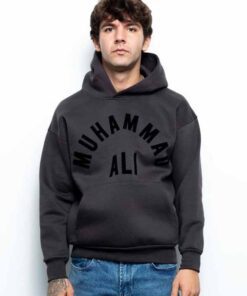 Mens Casual Plush Fleece Interior Pullover Hoodie
