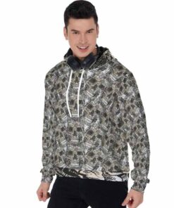 Adult Unisex Skull Print Hoodie
