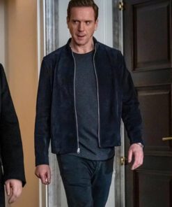 Billions S05 Damian Lewis Suede Leather Jacket
