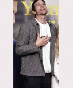 Your Place or Mine Ashton Kutcher Grey Jacket