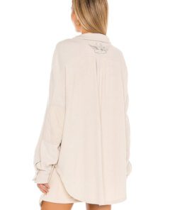 Christina In The Country Beige Oversized Jacket
