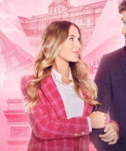 A Paris Proposal Alexa PenaVega Plaid Coat