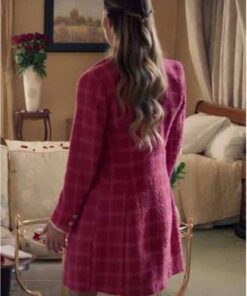 A Paris Proposal Alexa PenaVega Plaid Coat