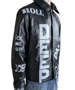 Side profile of the Cool as Ice Johnny jacket showing the 