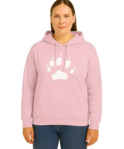 Kangaroo Dog Paw Print Hoodie