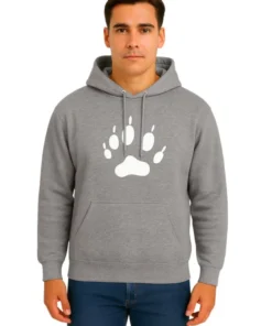 Kangaroo Dog Paw Print Hoodie