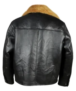 Power Book II Ghost Lorenzo Tejada Shearling Leather Jacket back