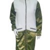 TH-OR-4569 The Equalizer Queen Latifah White & Green Long Coat