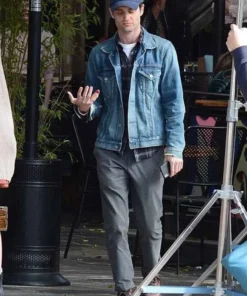 You Penn Badgley Denim Jacket back