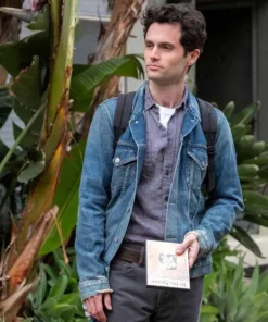 You Penn Badgley Denim Jacket front