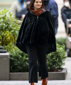 Only Murders in the Building S02 Mabel Mora Black Cape Jacket