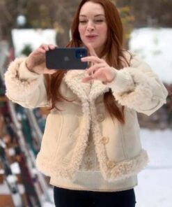 Falling For Christmas Sierra Belmont Shearling Jacket