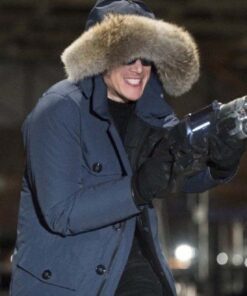 The Flash Captain Cold Blue Fur Collar Hooded Coat