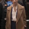 Fair Play 2023 Phoebe Dynevor Brown Coat