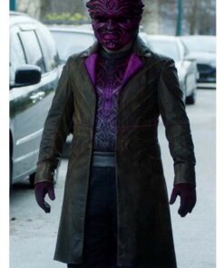 The Flash Ennis Esmer Leather Coat