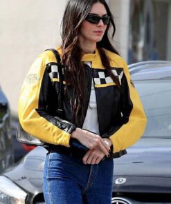 Kendall Jenner Aspen Trip 2023 Leather Jacket