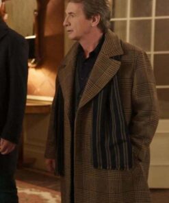 Only Murders In the Building S02 Oliver Putnam Plaid Coat