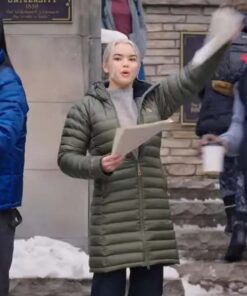 1UP 2022 Vivian Lee Green Puffer Coat