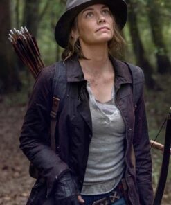 The Walking Dead Maggie Rhee Brown Coat