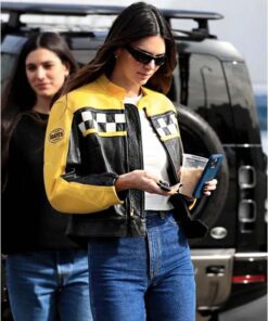 Kendall Jenner Aspen Trip 2023 Leather Jacket