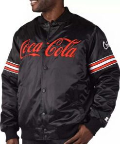 Coca Cola Black Bomber Jacket