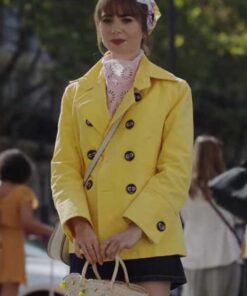 Emily in Paris S03 Emily Cooper Yellow Coat